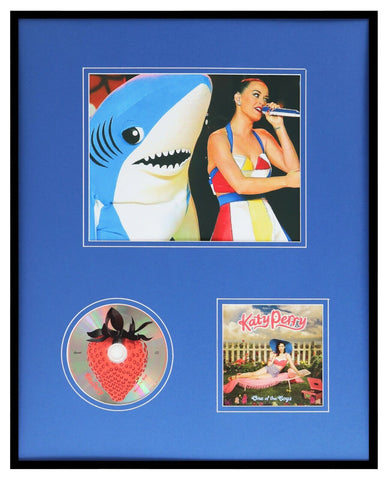 Katy Perry Framed 16x20 One of the Boys CD & Left Shark Photo Display