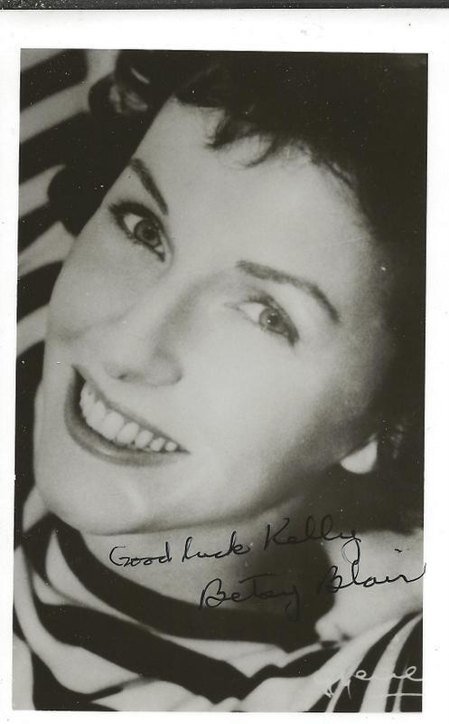 Betsy Blair Signed 3.5x5.5 Photo Card JSA 