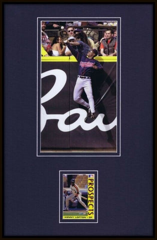 Kenny Lofton Framed 11x17 VINTAGE Fleer Rookie Card + Photo Display Astros