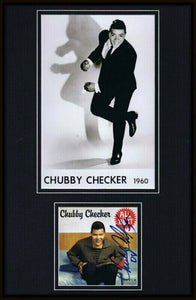 Chubby Checker 11x17 Signed Framed CD & Photo Display JSA