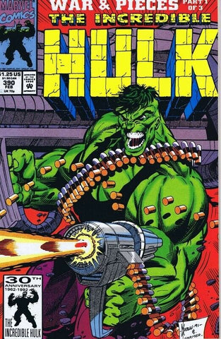 Incredible Hulk #390 ORIGINAL Vintage 1992 Marvel Comics 