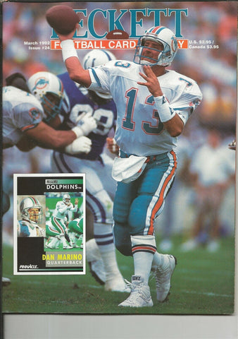 ORIGINAL Vintage Mar 1992 Beckett Football Card Magazine Dan Marino 