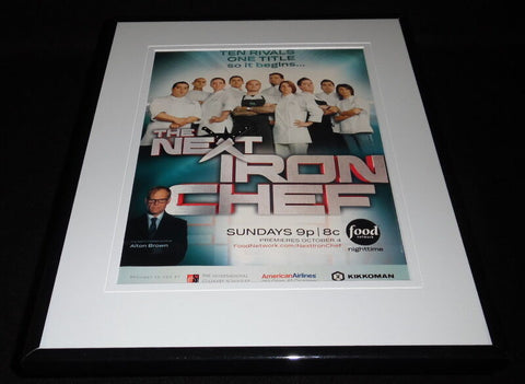 Next Iron Chef 2009 Framed ORIGINAL Vintage Advertisement Food Network