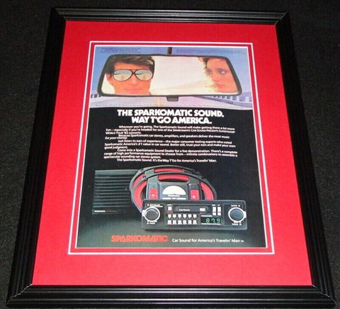 1983 Sparkomatic Sound Car Stereo Framed 11x14 ORIGINAL Advertisement