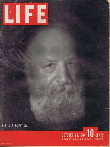 ORIGINAL Vintage Life Magazine October 23 1944 USSR Scientists