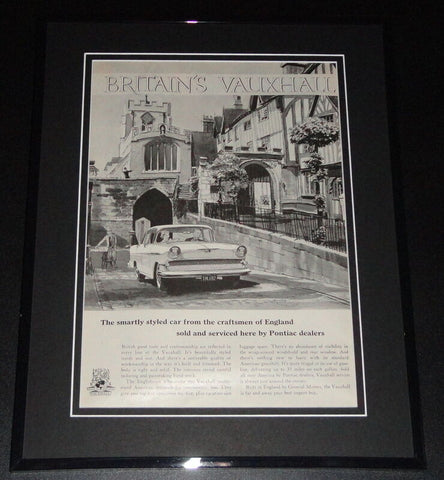 1959 Vauxhall Pontiac 11x14 Framed ORIGINAL Vintage Advertisement