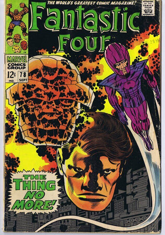 Fantastic Four #78 ORIGINAL Vintage 1968 Marvel Comics 