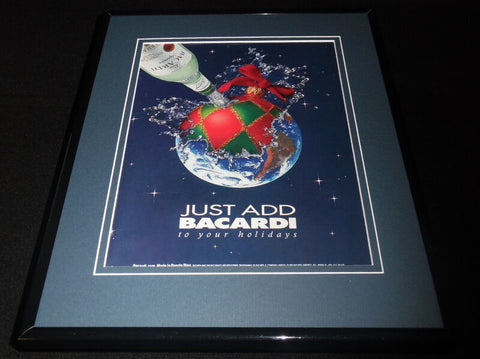 1992 Bacardi Rum Framed 11x14 ORIGINAL Vintage Advertisement