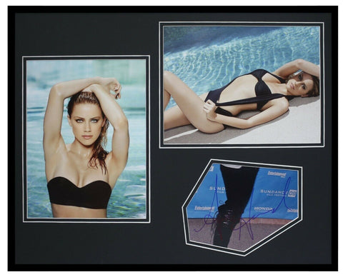 Amber Heard Signed Framed 16x20 Bikini Photo Display