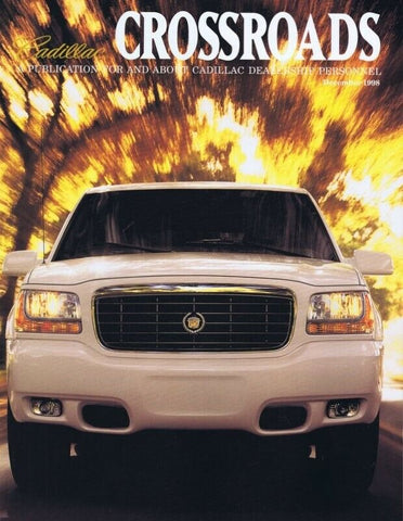 ORIGINAL Vintage Nov 1998 Cadillac Crossroads Magazine Escalade