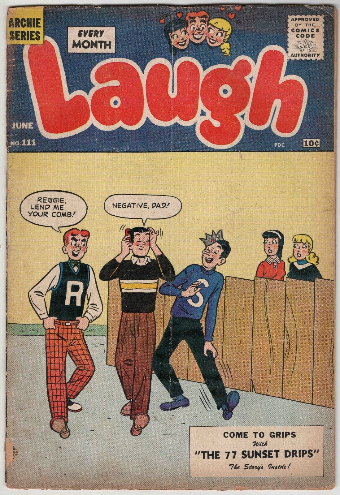 Laugh #111 VINTAGE 1960 Archie Comics Betty Veronica