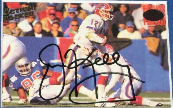 Jim Kelly Signed Framed 16x20 Photo Set Bills Hall of Fame Miami