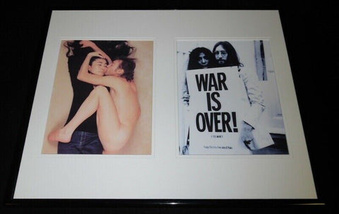 Yoko Ono & John Lennon Framed 16x20 Photo Display 