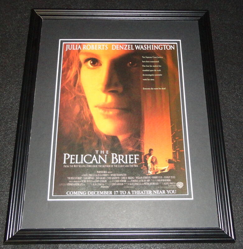 The Pelican Brief 1993 Framed 11x14 ORIGINAL Advertisement Julia Roberts