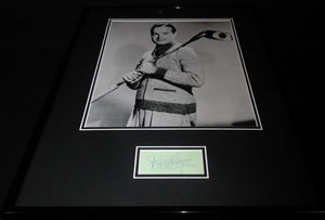 Bob Hope GOLF Signed Framed 16x20 Photo Display JSA 