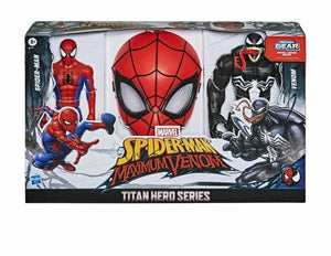 NEW SEALED Spider-Man Maximum Venom Titan Hero Figure Mask Set Walmart Exclusive