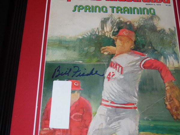 Bill Fischer Signed Framed 1979 Sports Illustrated Magazine Cover Reds