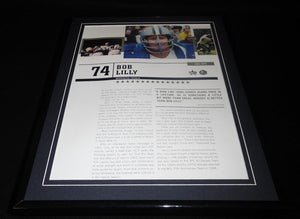 Bob Lilly Framed 11x14 Photo Display Dallas Cowboys