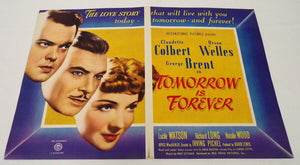 ORIGINAL 1946 Tomorrow is Forever 12x18 Industry Ad Poster 1st Natalie Wood Film