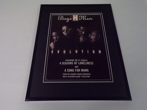 Boyz II Men Evolution 1998 11x14 Framed ORIGINAL Advertisement 