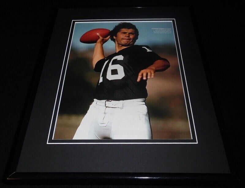 Jim Plunkett Framed 11x14 Photo Display Raiders Stanford