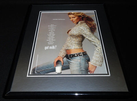 Gisele Bundchen 2001 Got Milk Framed 11x14 ORIGINAL Vintage Advertisement