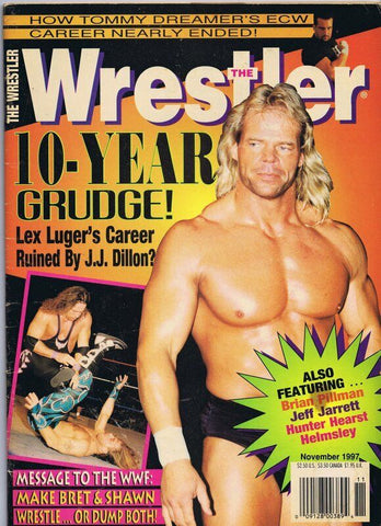 ORIGINAL Vintage November 1997 The Wrestler Magazine Lex Luger