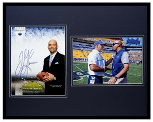 James Franklin Signed Framed 16x20 Photo Display Penn State