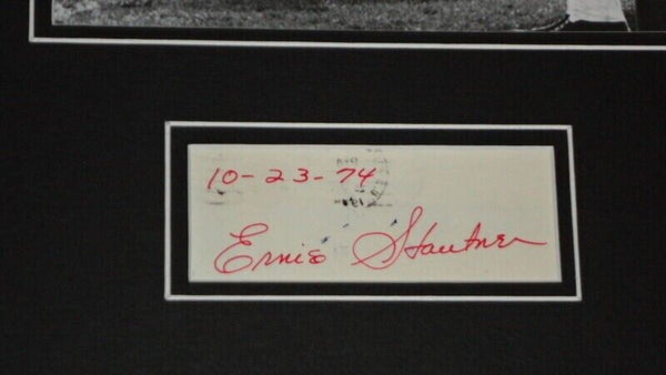 Ernie Stautner Signed Framed 11x14 Photo Display Steelers Boston College