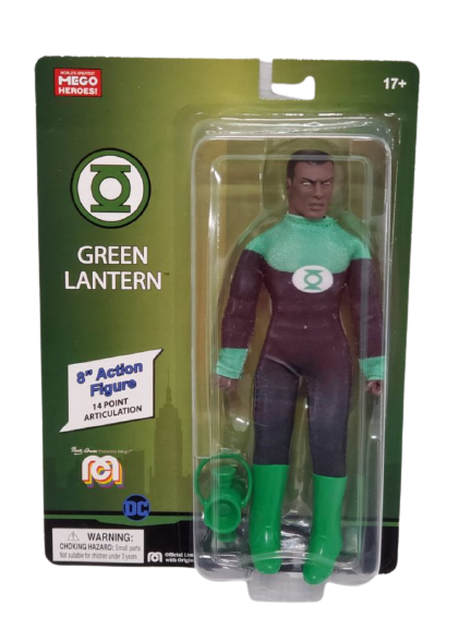 NEW SEALED 2021 Mego DC Green Lantern John Stewart Action Figure