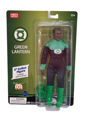 NEW SEALED 2021 Mego DC Green Lantern John Stewart Action Figure