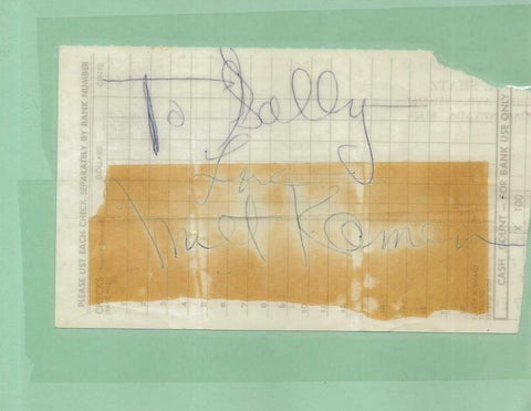 Milt Kamen Signed Vintage Album Page 