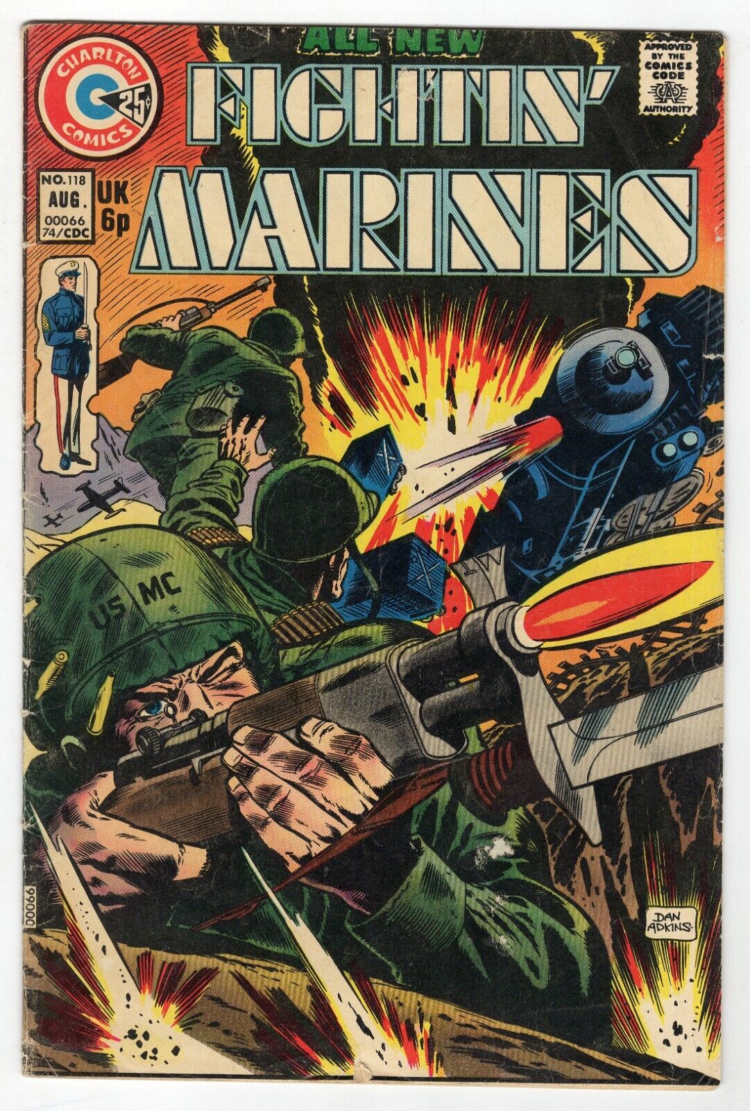 Fightin' Marines #118 VINTAGE 1974 Charlton Comics