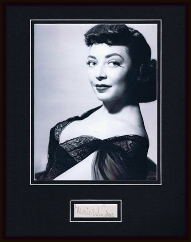 Marie Windsor Signed Framed 11x14 Photo Display  