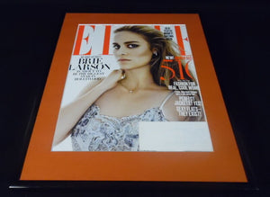 Brie Larson Framed 11x14 ORIGINAL 2016 Elle Magazine Cover Captain Marvel