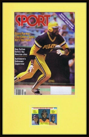 Dave Parker Signed Framed 1981 Sport Magazine 11x17 Cover Display Pirates