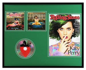 Katy Perry 16x20 Framed 2014 Rolling Stone Magazine & One of the Boys CD Display