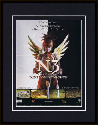 2006 N3 Ninety Nine Nights XBox Framed 11x14 ORIGINAL Vintage Advertisement 