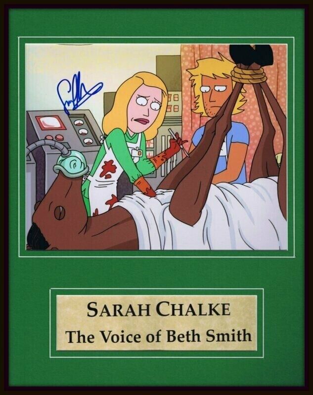 Sarah Chalke Signed Framed 11x14 Photo Display AW Rick & Morty Beth Smith