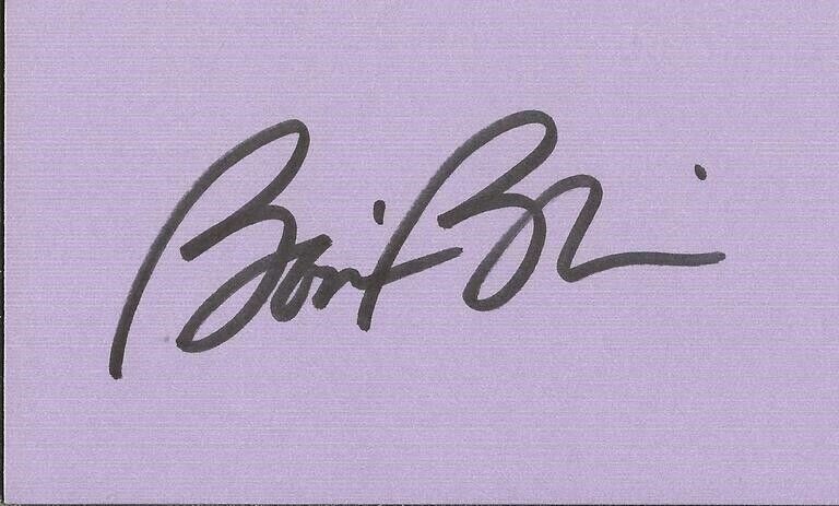 Bonnie Blair Signed 3x5 Index Card