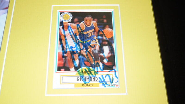 Mitch Richmond Signed Framed 11x17 Photo Display Warriors Run TMC