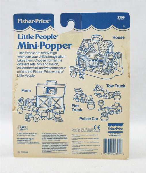 VINTAGE 1992 Fisher Price Little People Mini Popper Figure