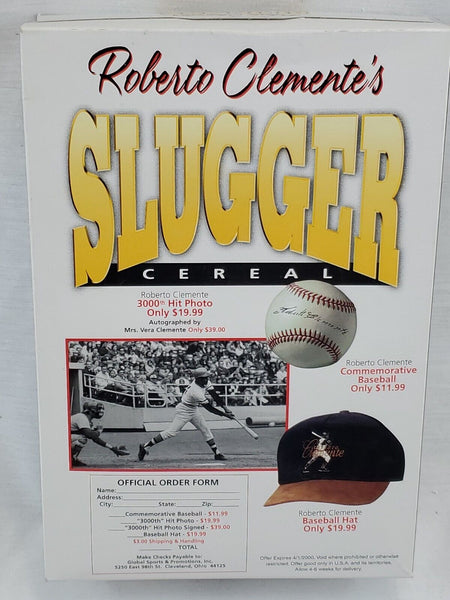 FULL BOX 2000 Roberto Clemente Slugger Cereal Pirates