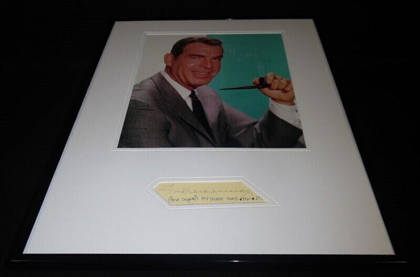 Fred Macmurray Signed Framed 16x20 Photo Poster Display RR LOA My Three Sons