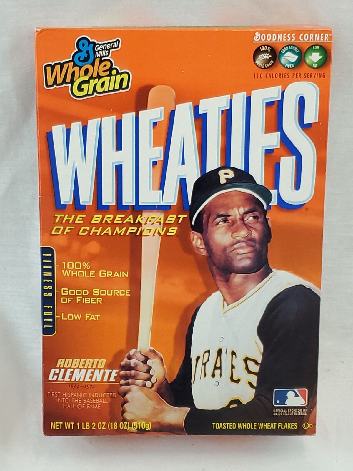 FULL BOX 2005 Roberto Clemente Wheaties Cereal Pirates