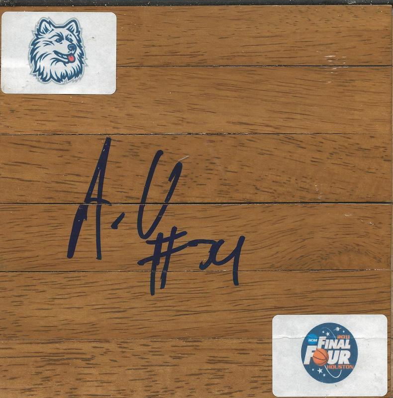 Alex Oriakhi Signed Floorboard UConn Connecticut Missouri Suns Final Four B