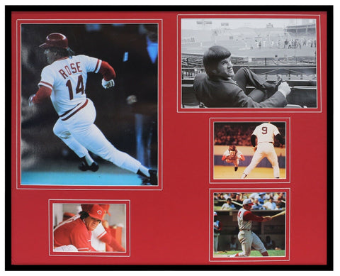 Pete Rose Framed 16x20 Photo Collage Cincinnati Reds Charlie Hustle