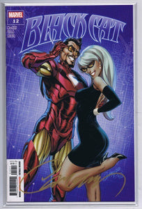 J Scott Campbell SIGNED Black Cat #12 JSC SEALED 2020 Marvel GGA Iron Man