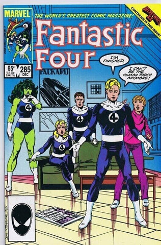 Fantastic Four #285 ORIGINAL Vintage 1985 Marvel Comics Secret Wars II