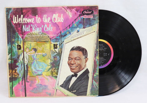 VINTAGE Nat King Cole Welcome to the Club LP Vinyl Record Album W1120